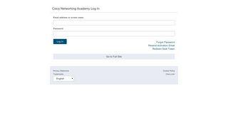 
                            7. Cisco Networking Academy Log In