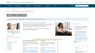 
                            5. Cisco Networking Academy - The Cisco Learning Network