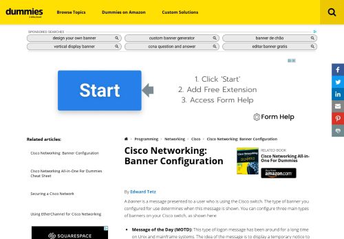 
                            12. Cisco Networking: Banner Configuration - dummies