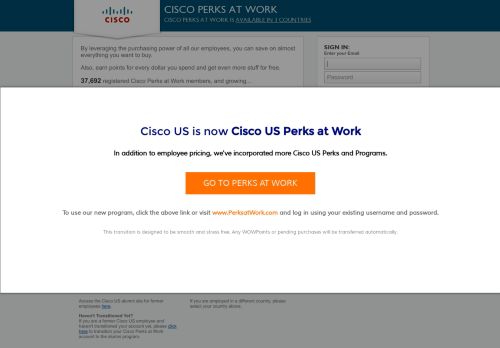 
                            9. Cisco Perks at Work
