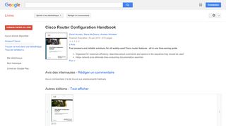 
                            12. Cisco Router Configuration Handbook