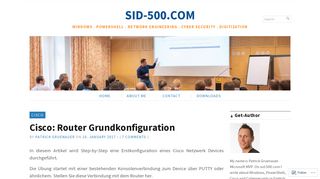 
                            3. Cisco: Router Grundkonfiguration – SID-500.COM