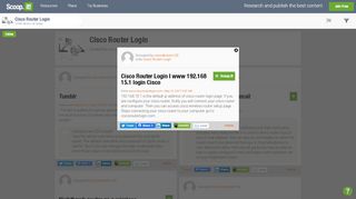 
                            10. Cisco Router Login | www 192.168 15.1 login Cis... - Scoop.it