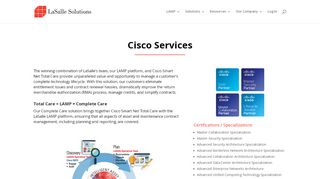 
                            8. Cisco Services | LaSalle Solutions