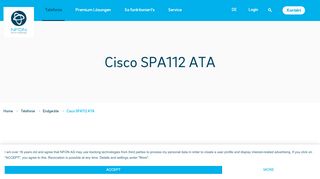 
                            11. Cisco SPA112 ATA - Nfon
