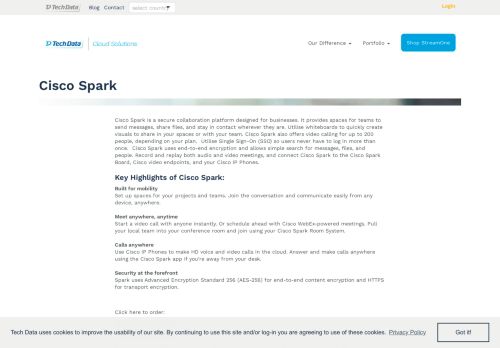 
                            13. Cisco Spark | Tech Data Cloud Solutions