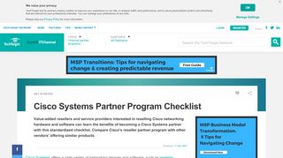 
                            2. Cisco Systems Partner Program Checklist - SearchITChannel