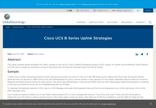 
                            5. Cisco Training White Paper: Cisco UCS B Series Uplink Strategies