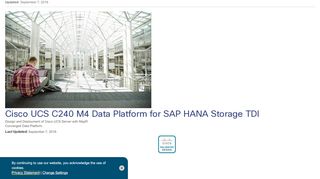 
                            13. Cisco UCS C240 M4 Data Platform for SAP HANA Storage TDI - Cisco