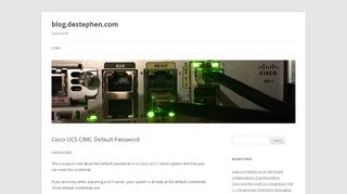 
                            12. Cisco UCS CIMC Default Password | blog.destephen.com