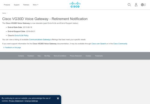 
                            4. Cisco VG30D Voice Gateway User Guide - Initial Configuration [Cisco ...