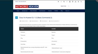 
                            5. Cisco Vs Huawei CLI 1-2 (Basic Commands 2) - Networks Heaven