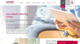 
                            11. Cisco WebEx Meeting Center | Arkadin US