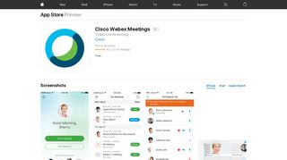 
                            8. Cisco Webex Meetings on the App Store - iTunes - Apple