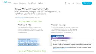 
                            10. Cisco WebEx Productivity Tools. Start, schedule, and join meetings.