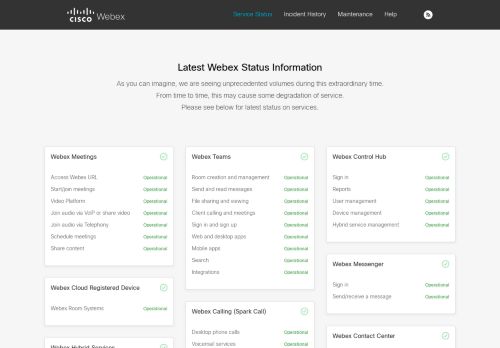 
                            13. Cisco Webex Teams Status