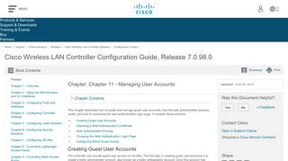 
                            3. Cisco Wireless LAN Controller Configuration Guide, Release 7.0.98.0 ...