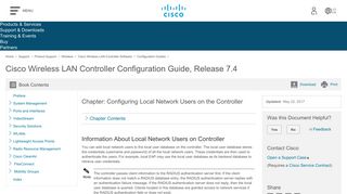 
                            3. Cisco Wireless LAN Controller Configuration Guide, Release 7.4 ...