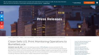 
                            9. Cision Sells U.S. Print Monitoring Operations to BurrellesLuce - Cision