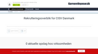 
                            9. CISV Danmark - aktuelle ledige stillinger - KarriereVejviser.dk