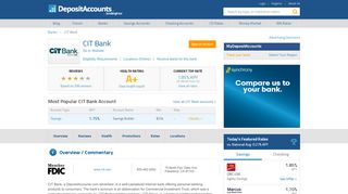 
                            11. CIT Bank Reviews | CIT Bank Rates | February 2019