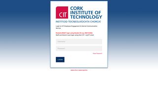 
                            5. CIT - Cork Institute of Technology - Staff Portal