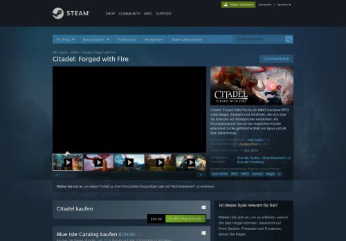 
                            4. Citadel: Forged with Fire bei Steam