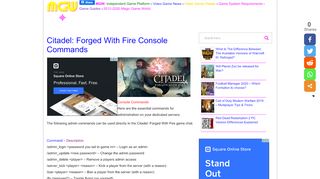 
                            10. Citadel: Forged With Fire Console Commands : MGW: Game Cheats ...