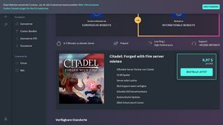 
                            9. Citadel: Forged with Fire Server mieten // Gameserver von gportal