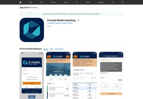 
                            5. Citadel Mobile Banking in de App Store - iTunes - Apple