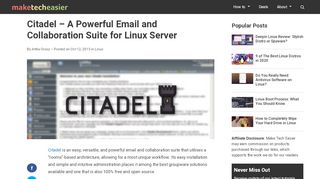 
                            11. Citadel: Powerful Email and Collaboration Suite For Linux