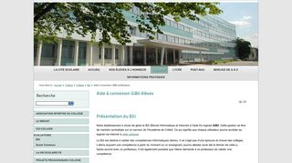 
                            7. Cité scolaire Hector Berlioz - Vincennes - Aide à connexion GiBii élèves