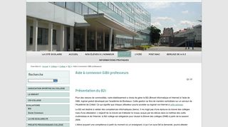 
                            6. Cité scolaire Hector Berlioz - Vincennes - Aide à connexion GiBii ...