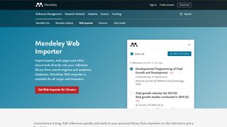 
                            1. Cite Websites with a Browser Plugin - Mendeley Web Importer