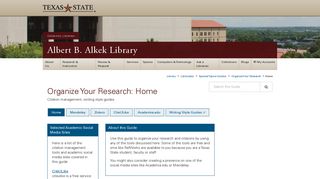 
                            12. CiteULike - Organize Your Research - LibGuides at Texas State ...