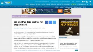 
                            13. Citi and Pag-Ibig partner for prepaid card | Philstar.com