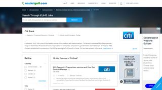 
                            9. Citi Bank Careers – Citi Bank Jobs – Feb 2019 - Naukri Gulf