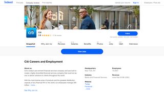 
                            12. Citi Careers and Employment | Indeed.com