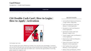 
                            6. Citi Double Cash Card | How to Login | How to Apply | Activation -