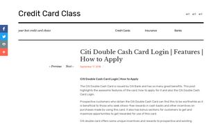 
                            8. Citi Double Cash Card Login | Features | How to Apply ...