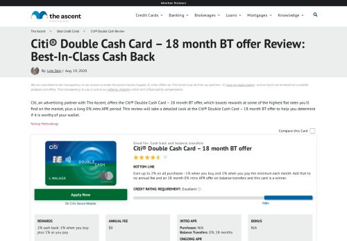 
                            8. Citi® Double Cash Card Review | The Ascent - The Motley Fool