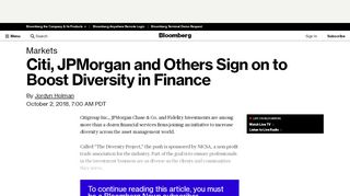 
                            13. Citi, JPMorgan and Others Sign on to Boost Diversity in Finance ...