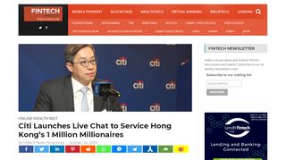 
                            11. Citi Launches Live Chat to Service Hong Kong's 1 Million Millionaires ...