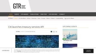 
                            10. Citi launches treasury services API | Global Trade Review (GTR)