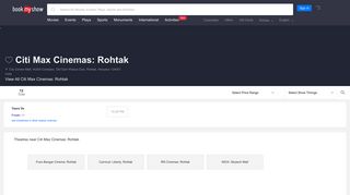 
                            12. Citi Max Cinemas: Rohtak | Movie Showtimes Near You in Rohtak ...