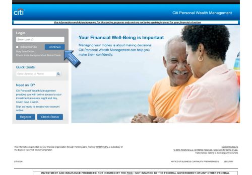 
                            5. Citi Personal Wealth Management - Login - Citibank