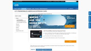 
                            4. Citi PremierMiles American Express® Card - An American Express ...