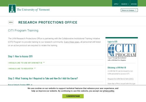 
                            10. CITI Program Training | Research Protections Office | The University of ...