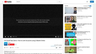
                            7. Citi QuickTake Demo: How to Link Accounts using Citibank Online ...