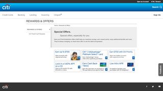 
                            1. Citi - Special Offers - Citibank